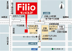 大学受験予備校フィリオの地図